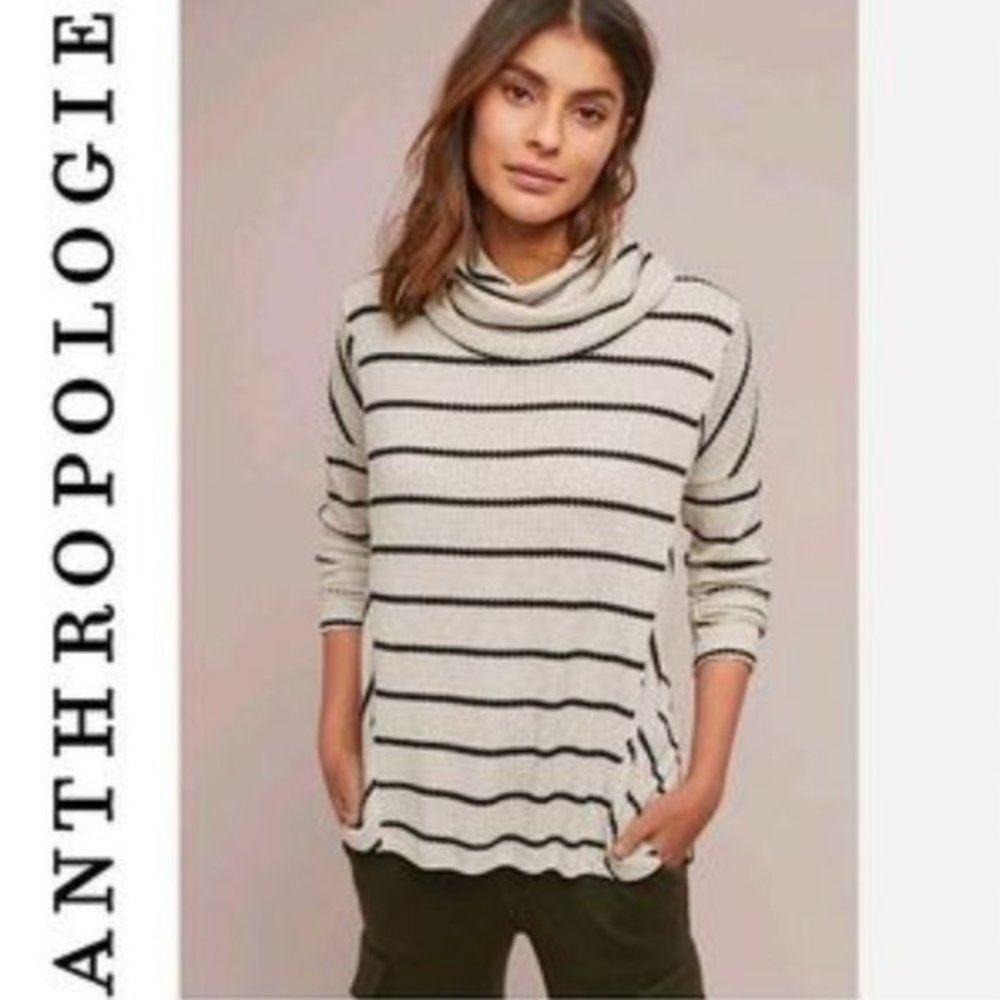 eri + ali Anthropologie‎ cowl neck long sleeve sweater size small